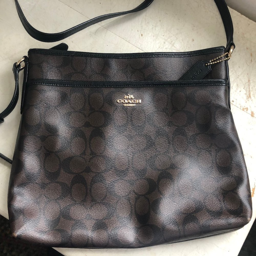 Coach File Bag in Signature Print